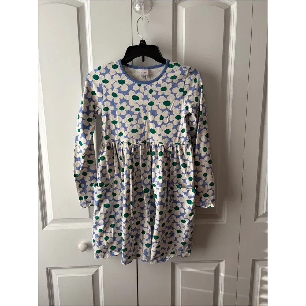 Hanna Andersson Long Sleeve Playground Dress with Pockets Size 12